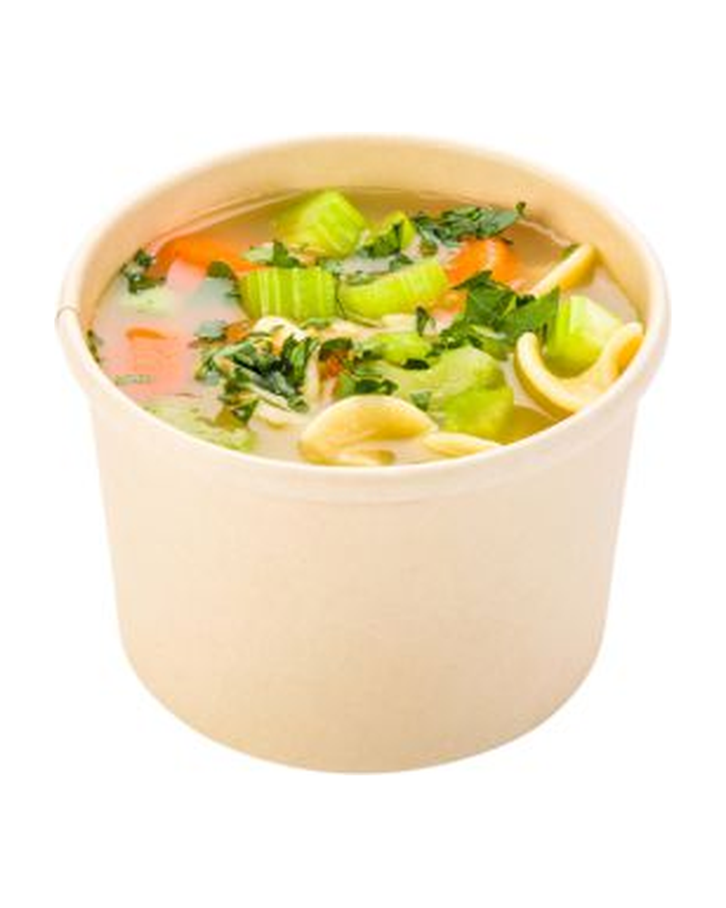 PRE CONTAINER BAMBOO PAPER 8 OZ BRN 8X25 CT RW