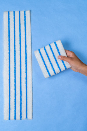 Disposable Hygen Microfiber Pad w/ Blue Stripes (4.75"x18") 50/pk, 3 pk/cs