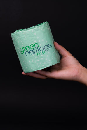 Green Heritage Pro Bathroom Tissue 1 Ply (4"x3.1" White) 1000 Sheets/Roll, 96rl/cs
