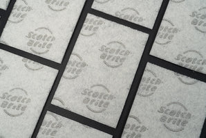 Scotch-Brite #98 Lite Duty Cleansing Scour Pad (6"X9" White)  20/pk, 60cs