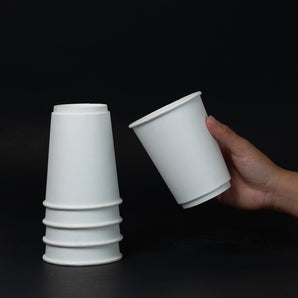 Double Wall Paper Hot Cup (12oz White) 25/pk, 20 pk/cs