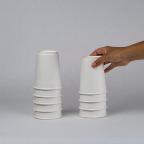 Double Wall Paper Hot Cup (12oz White) 25/pk, 20 pk/cs