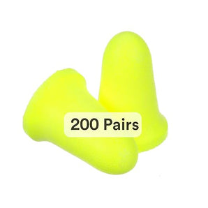 3M E-A-Rsoft Earplugs (Yellow Neon) 200 pr/bx
