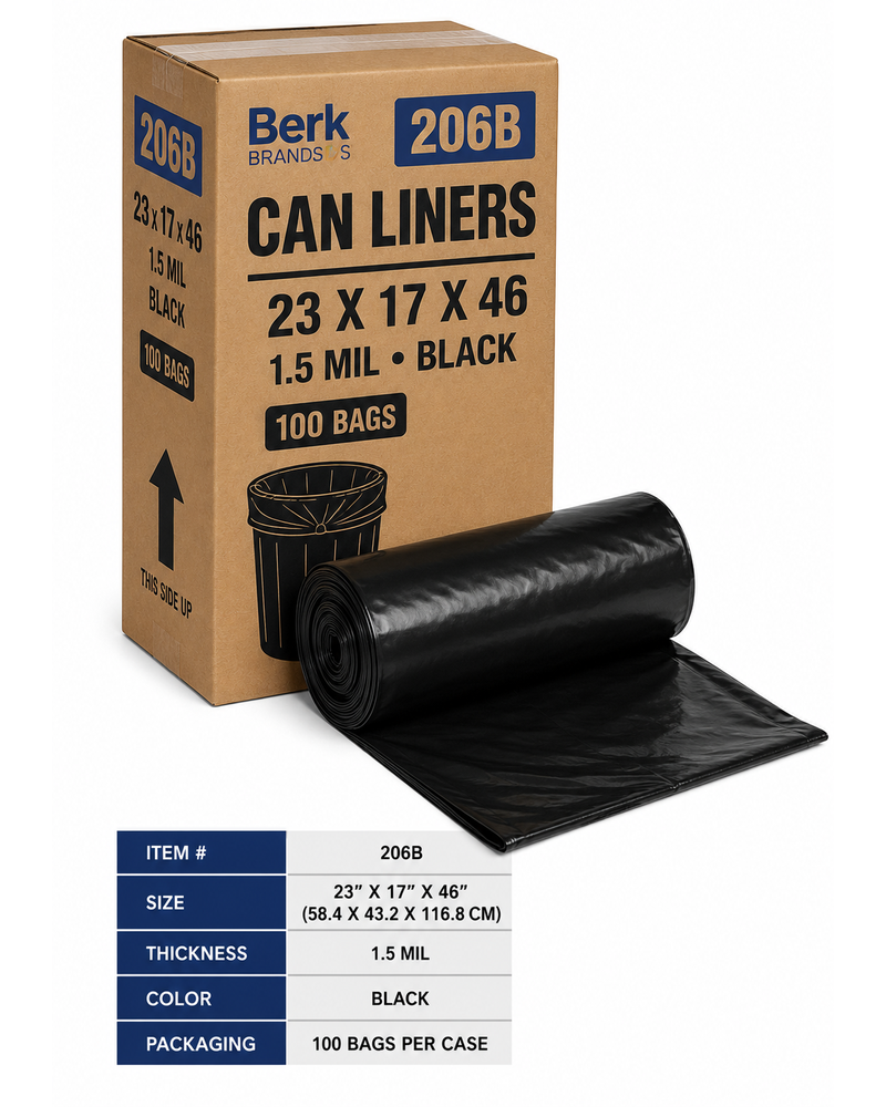 23X17X46 1.5MIL BLACK LINER 100
