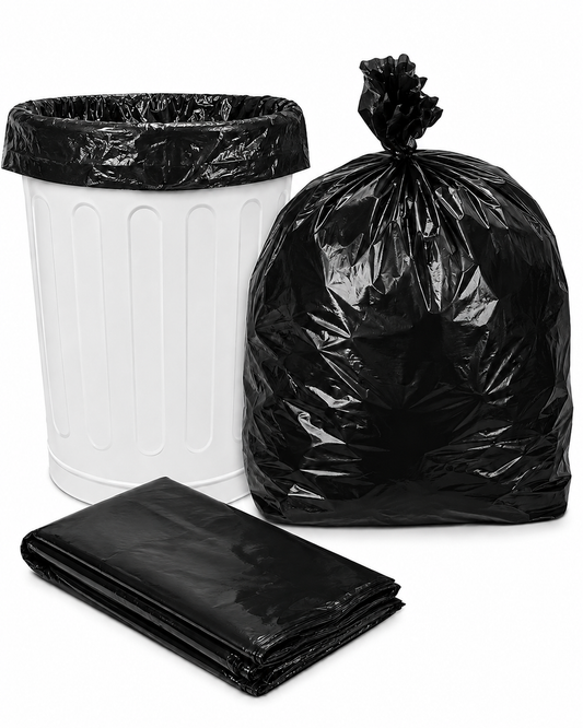 BAG PLASTIC 15X 9X 31 MED BLACK WT (500 PER CASE)