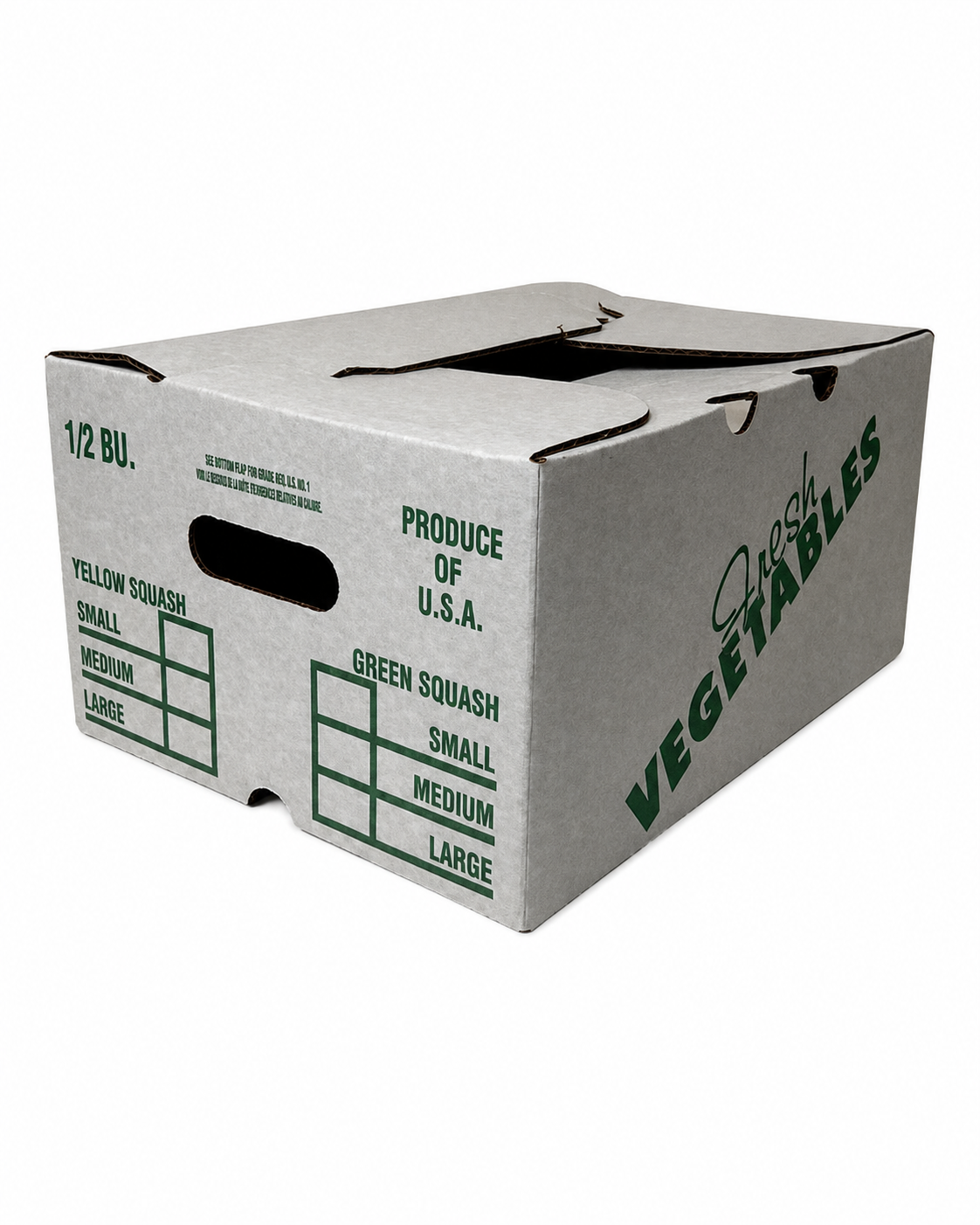 1/2 BUSHEL SQUASH BOXES (500 P/P)