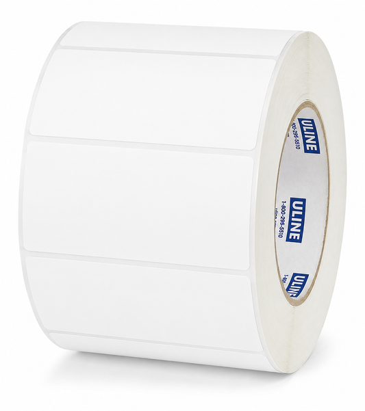 WHITE LABEL 4X6-1 CORE 475 LABELS PER ROLL-8 ROLLS PER CS