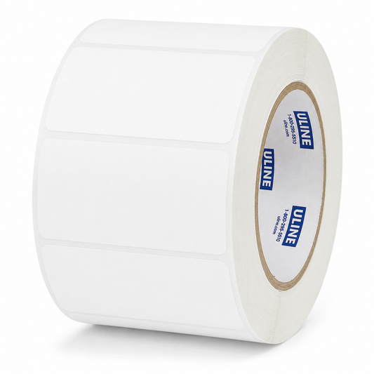 WHITE PLAIN LABELS 2 X 3 ROLL (2875 labels per roll)