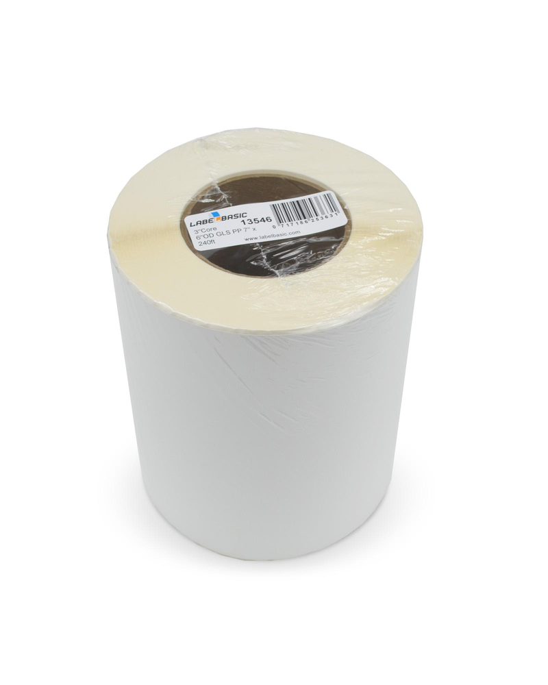 LABEL UR GLOSS FRONT 725 P/ROLL  IPC 9700 POLYPROPYLENE