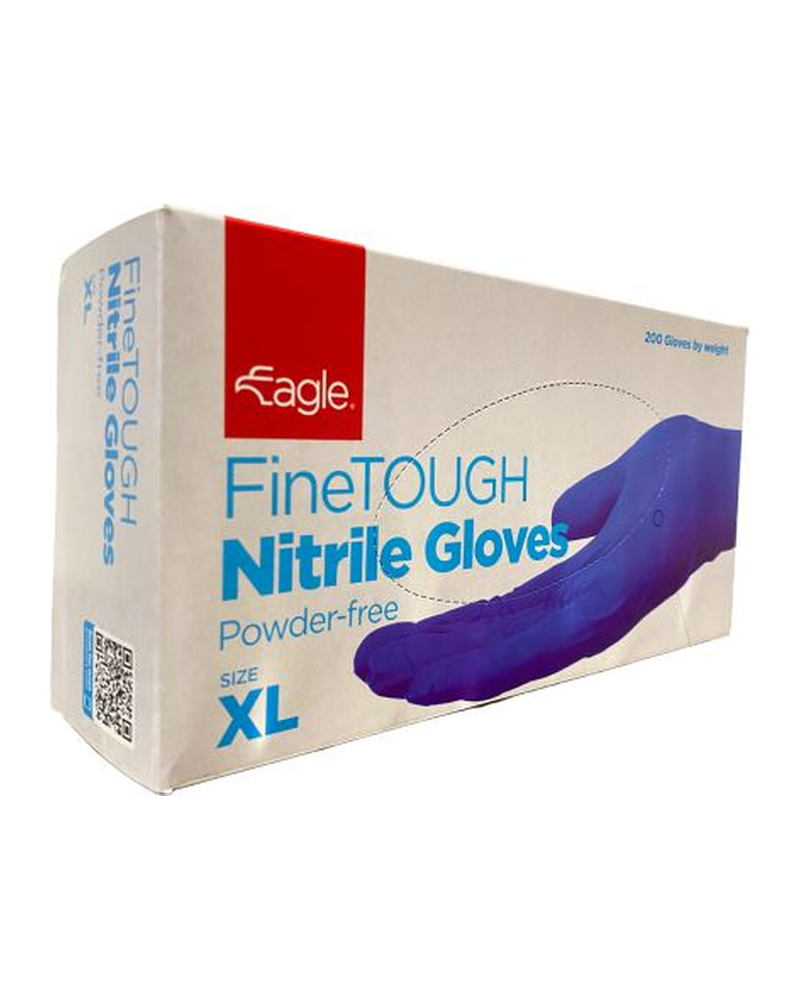 GLOVES BLUE EXTRA LARGE FINETOUGH NITRILE POWDER FREE 10X200 CT