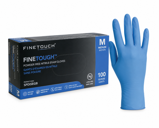 GLOVES BLUE MEDIUM FINETOUGH NITRILE POWDER FREE 10X200 CT