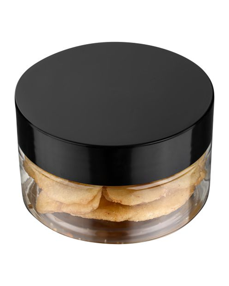 PRE JAR SNACK 4 OZ PLSTC BLACK LID 10X10 CT RW