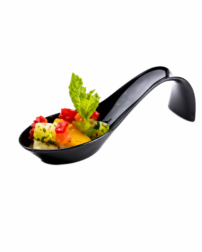 PRE SPOON APTZR BLACK PLSTC STILETTO 4X25 CT RW