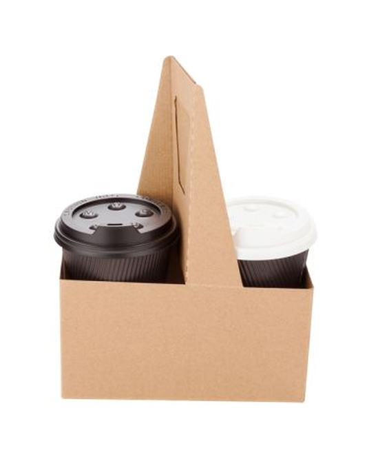 PRE CARRIER DRNK 2 CUP PAPER KRAFT 100 CT RW