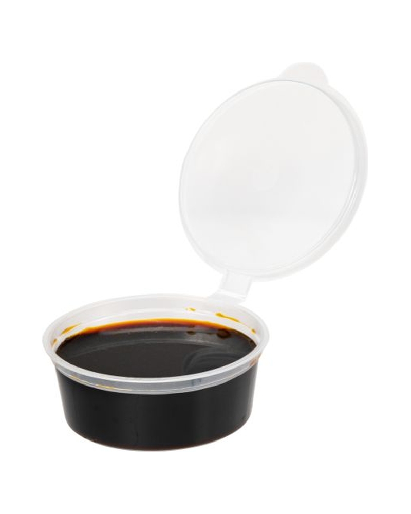 PRE CUP PLST 2 OZ CLR HNGD LD 20X100 CT RW