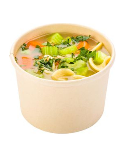 PRE CONTAINER BAMBOO PAPER 8 OZ BRN 8X25 CT RW