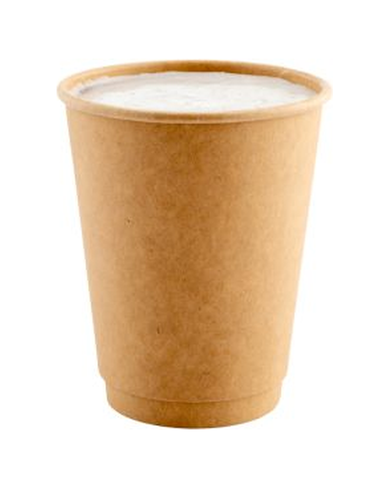 PRE CUP PAPER 12 OZ HOT BRN DBL WALL 20X25 CT RW