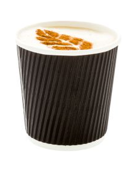 PRE CUP PAPER 4 OZ HOT BLK RPL WALL 25 CT X 20 RW