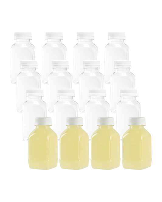 PRE BOTTLE BEV 8 OZ PLST SQR W CAP 100 CT RW