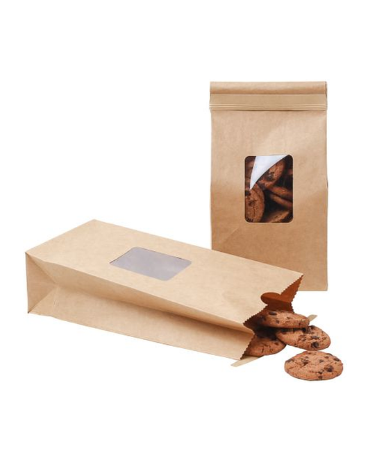 PRE BAG PAPER 4.8X2.5X9.8 TIE WINDW 100 CT RW