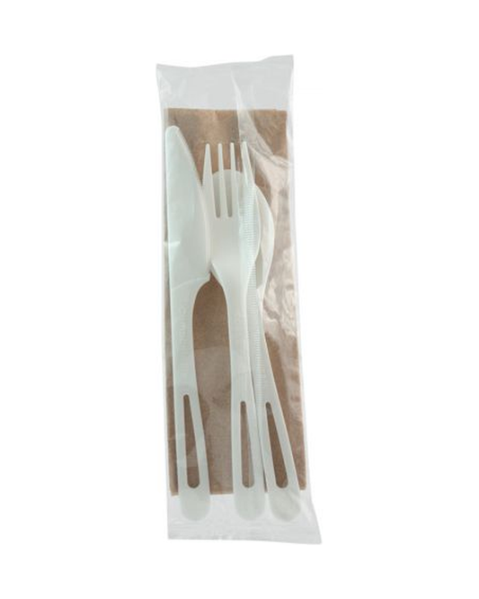 CUTLERY 6 FORK/KNIVE/SPOON/NAPKIN WRAPPED 250 CT
