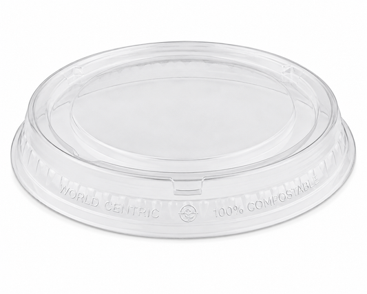 LID PLASTIC CLEAR COLD CUP 9 OZ 40X50 CT WORLD CENTRIC
