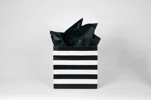 Satinwrap 10lbs Tissue Paper Sheets Flat Pack (20"x30" Black) 480/pk, 5 pk/cs